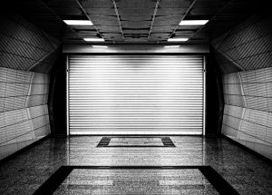 Storage garage for cars.