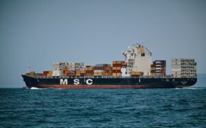 Image of a container ship