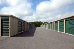 A view of storage units of movers Passaic County NJ.