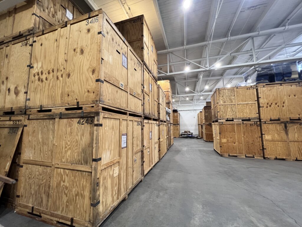 Short-term storage units in New Jersey used during a residential move.