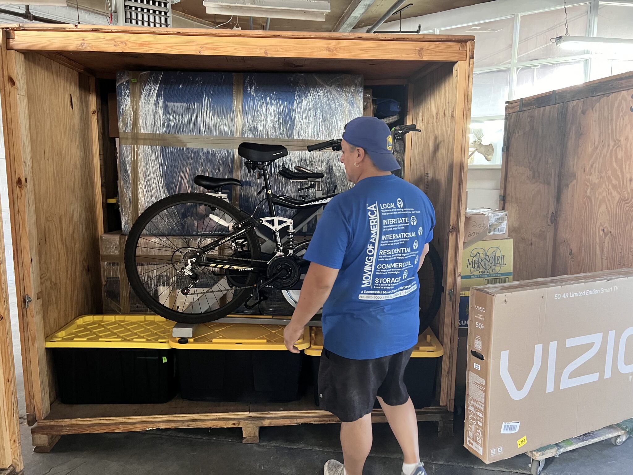Secure storage facility in New Jersey used for household and moving-related storage.