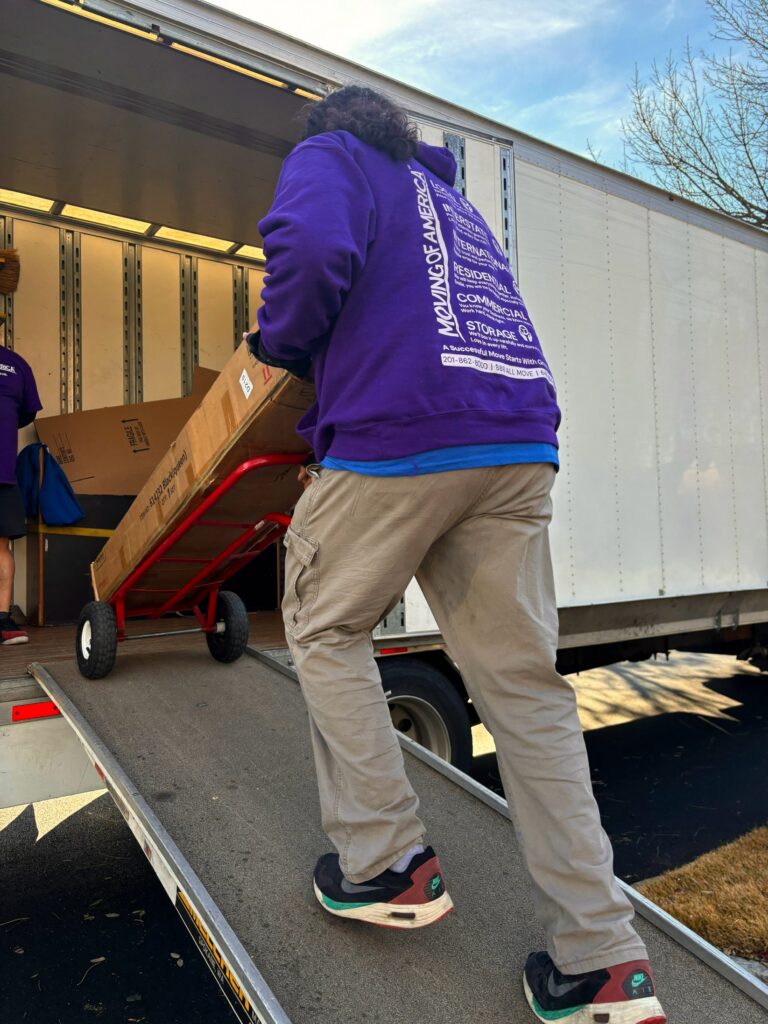 local movers loading a truck