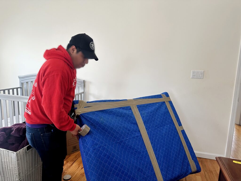 professional movers packing for an interstate move